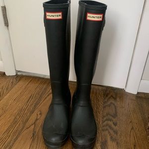 Tall Black Hunter Boots